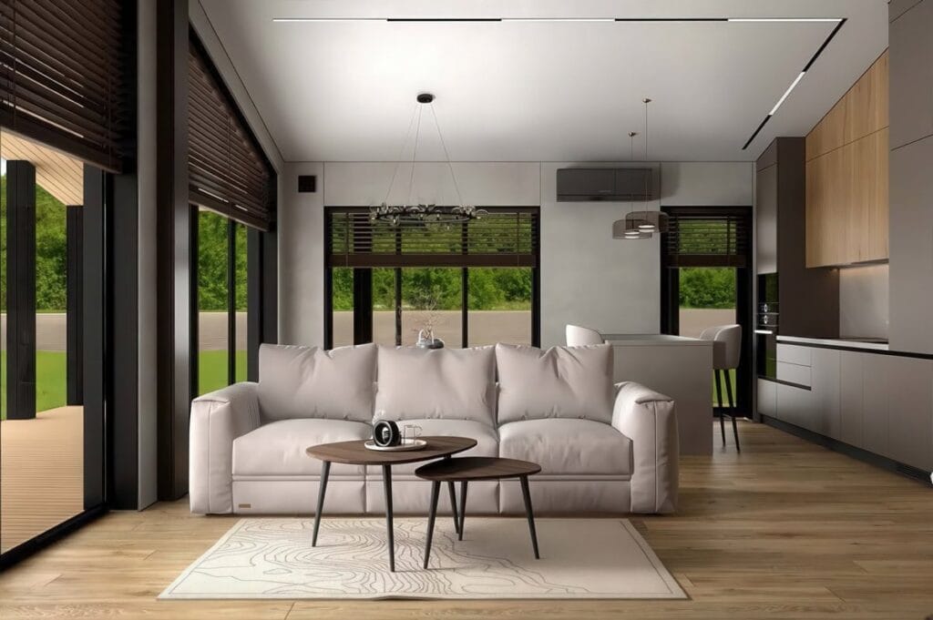 Modular house 127 m² — visualization