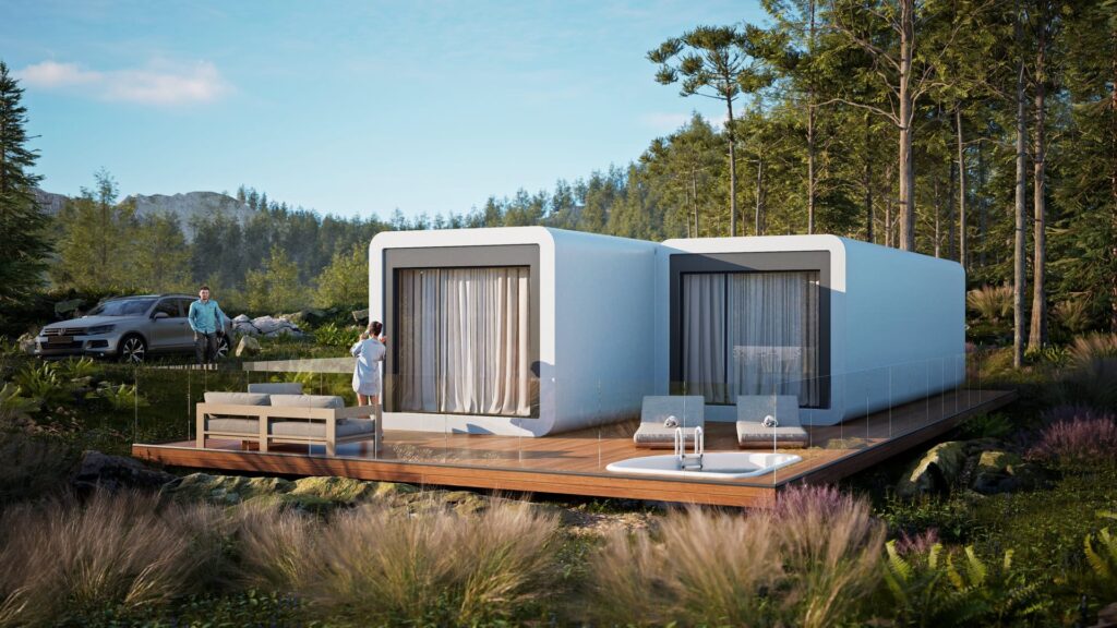 Modul Alpha 70 — modular smart house, visualization