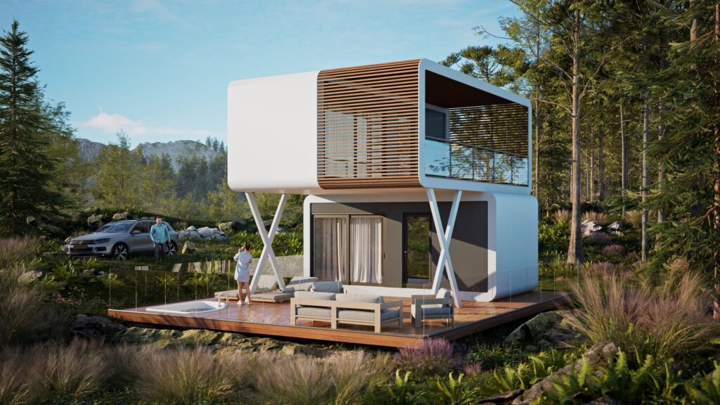 Modul Gamma 60 — modular smart house, visualization
