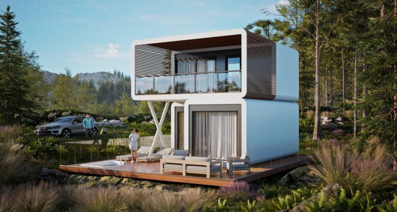 Modul Gamma 70 — modular smart house, visualization