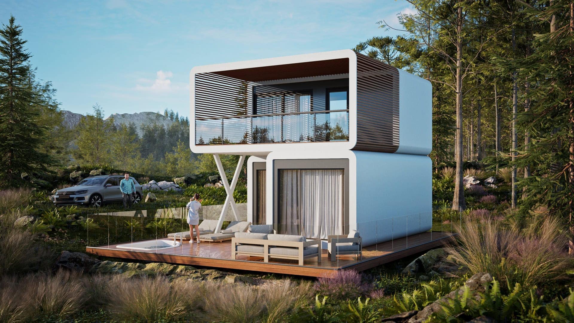 Modul Gamma 70 — modular smart house, visualization