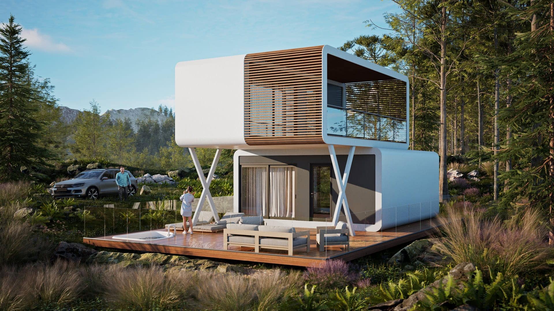 Modul Gamma 80 — modular smart house, visualization